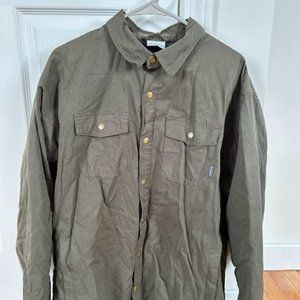 COLUMBIA OLIVE GREEN INSULATED JACKET SIZE L